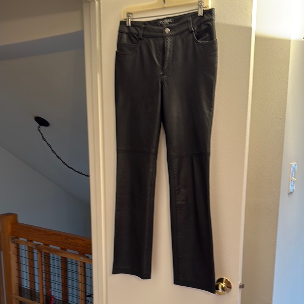 Black Leather Pants